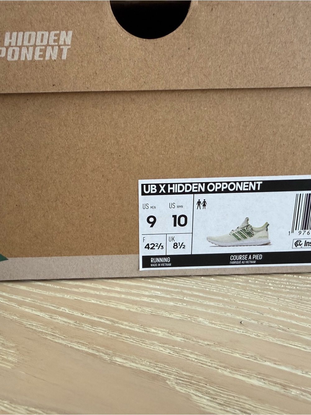 New in box limited-edition UB X Hidden Opponent Adidas Running Sneakers - Picture 5 of 12